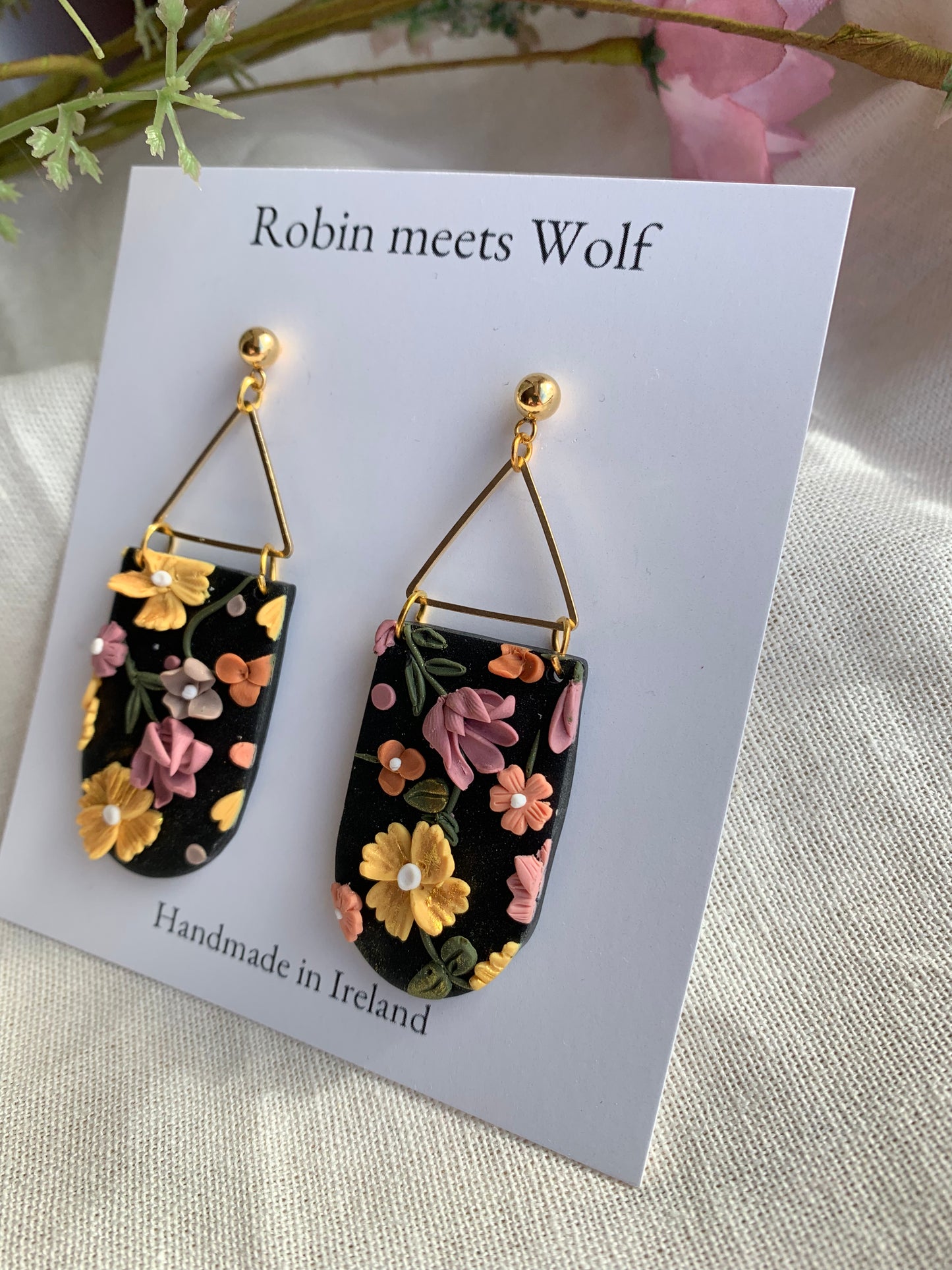 Melissa - gold ball drop earring