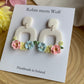 Elle - pastel florals on pure white