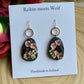 Elizabeth - Florals on dark green