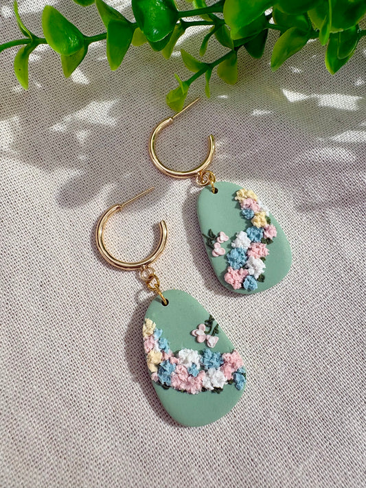 April - gold hoop